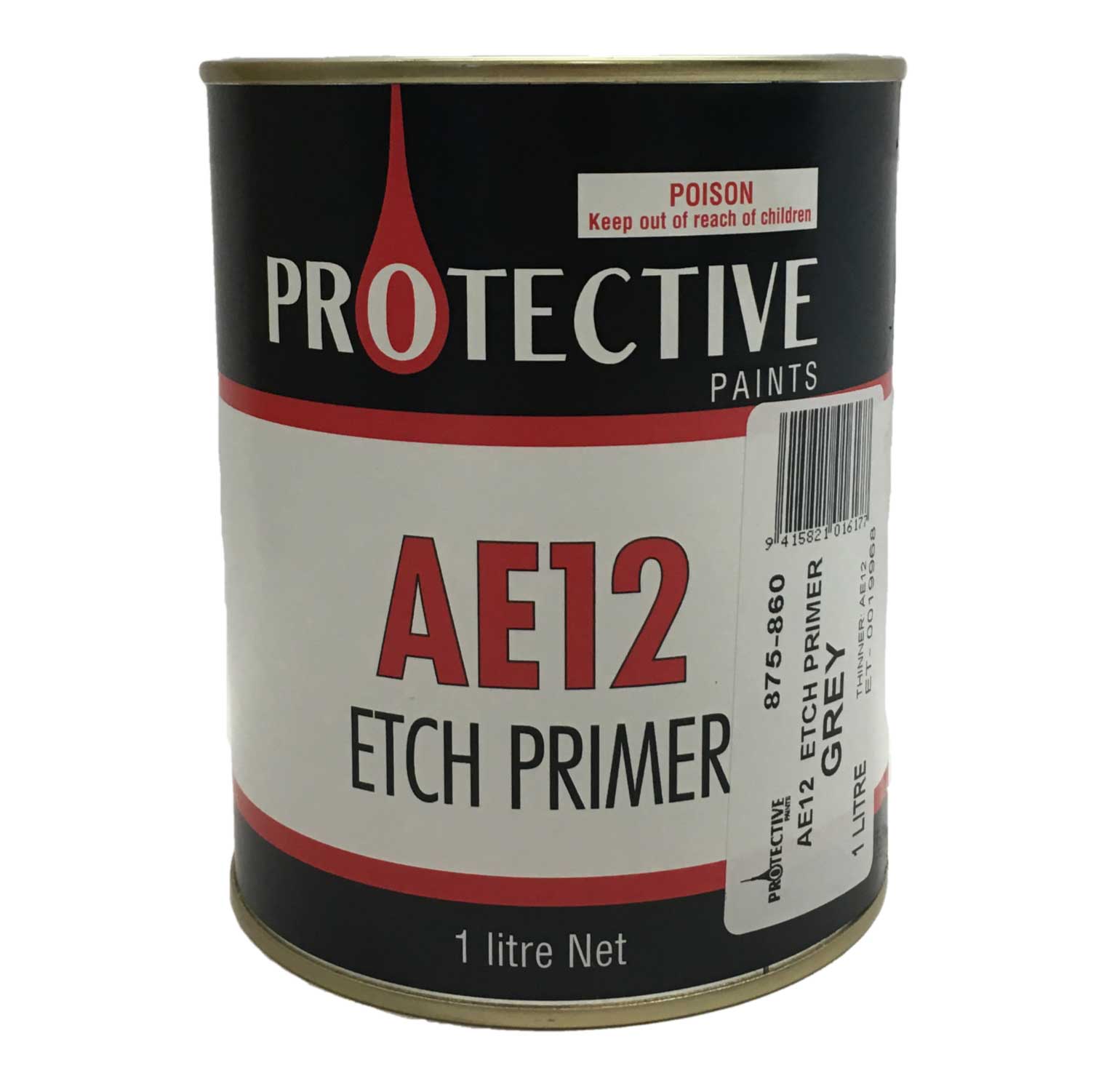 AE12 ETCH PRIMER 1 LTR BLACK