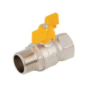 BERLIN 1/4 BALL VALVE ** M/F ** BUTTERFLY HANDLE