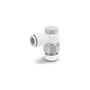SMC 90o ELBOW FLOW CONTROL 1/8 X 6mm TUBE