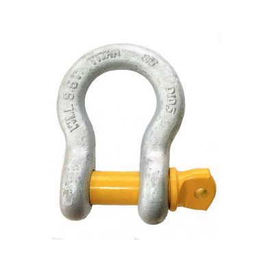 16mm HDG BOW SHACKLE 2.0T YELLOW PIN