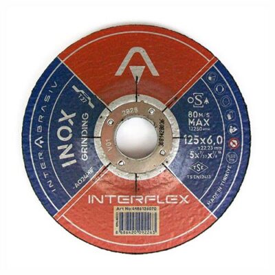 INTERFLEX 125 x 6 x 22 INOX GRINDING DISC