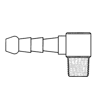 TITON 5/8 HOSE x 3/8 BSPT MALE HOSE ELBOW
