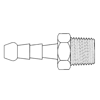TITON 209X12X12 MALE HOSE TAIL