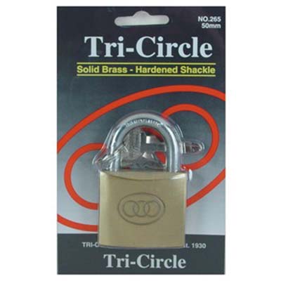 TRI-CIRLCE 25MM PADLOCK (262)