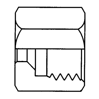 TITON 61X2 COMPRESSION NUT