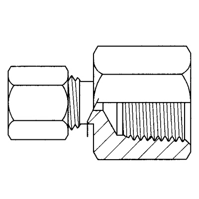 TITON 66X4X2 1/4 X 1/8 FEMALE CONNECTOR