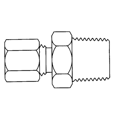 TITON 68X6X4 3/8 X 1/4 MALE CONNECTOR