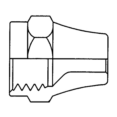 TITON 41SX6 SHORT FLARE NUT