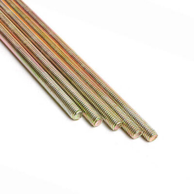 THREADED ROD 7/16 UNC X 2FT GRADE 5 Y/ZINC