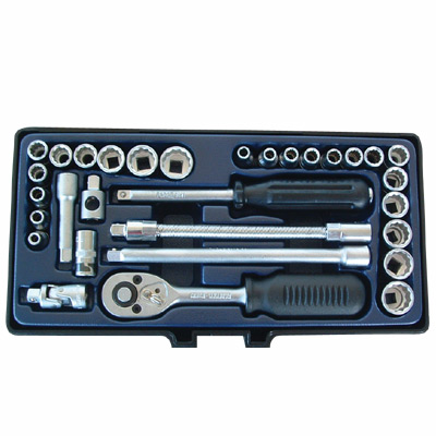 FORCE 1/4DRV 31PC AF-MM SOCKET SET