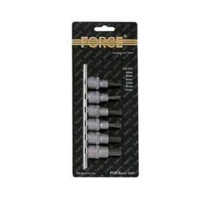 FORCE 3/8DRV 6PC METRIC INHEX SET (4-10mm)