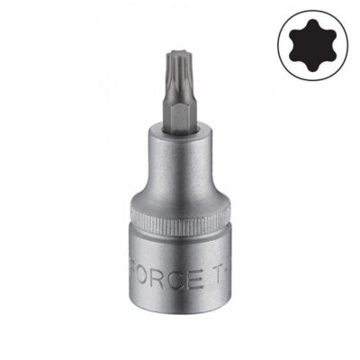 FORCE 1/2DRV T25 SOLID TORX MALE SOCKET
