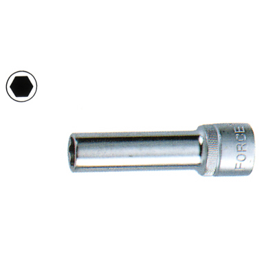 FORCE 8mm 1/4DRV 6PT DEEP SOCKET