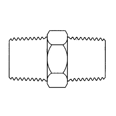 TITON 1" BSP HEX NIPPLE