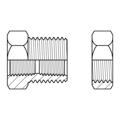 TITON BUO2L L/W 1/8 B/HEAD UNION